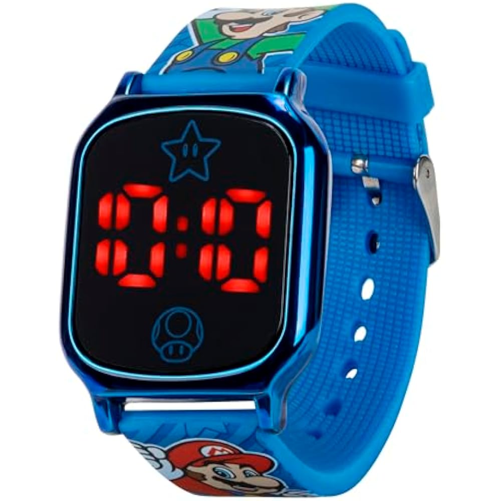 [Accutime Corp.] ACCUTIME Super Mario Digital Quartz Watch GSM4097AZ Blue