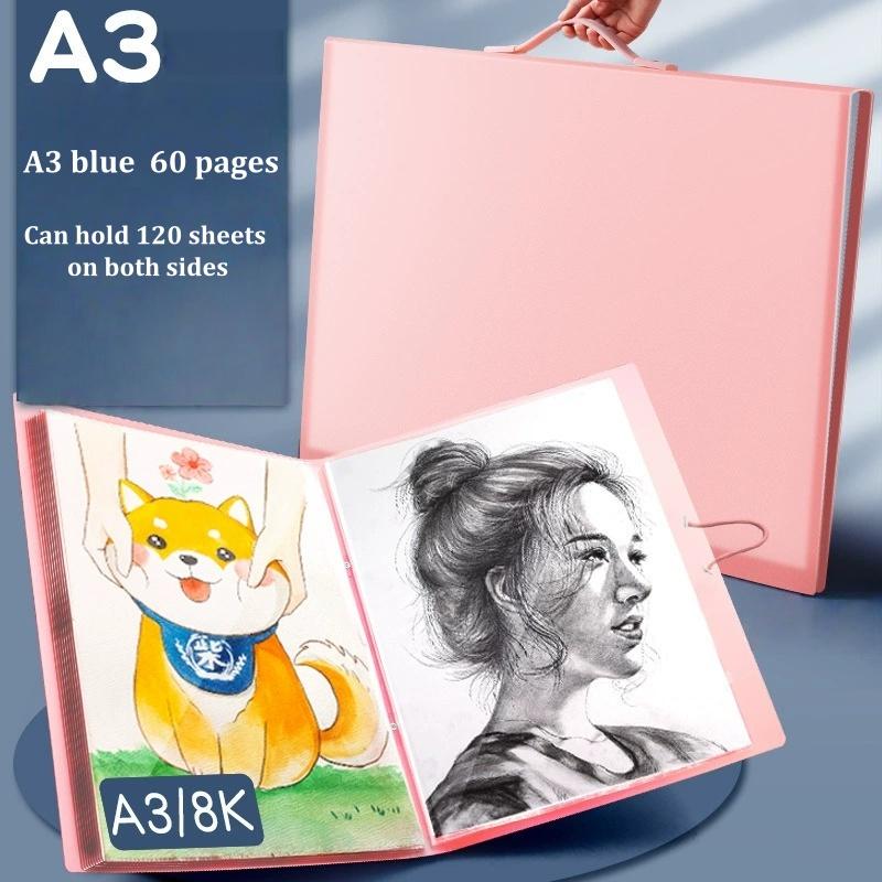 Folder do przechowywania broszur A3. Folder na Zdjęcia Książka do Kolekcjonowania Certyfikatów, Kolekcja Prac Malarskich i Artystycznych, Torba do Przechowywania