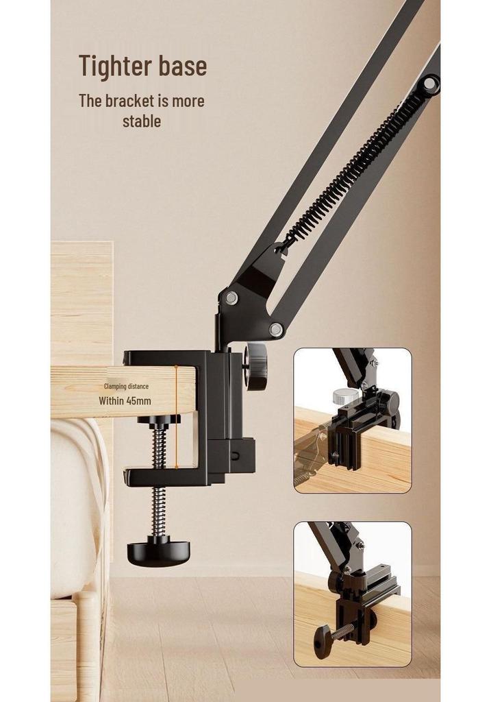 Universal Metal Bed & Desk Tablet Phone Holder for Overhead Viewing