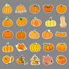 50 Pumpkin Doodle Personalized Cartoon Small Fresh Plant Creative DIY Skateboard Luggage Stickers Waterproof