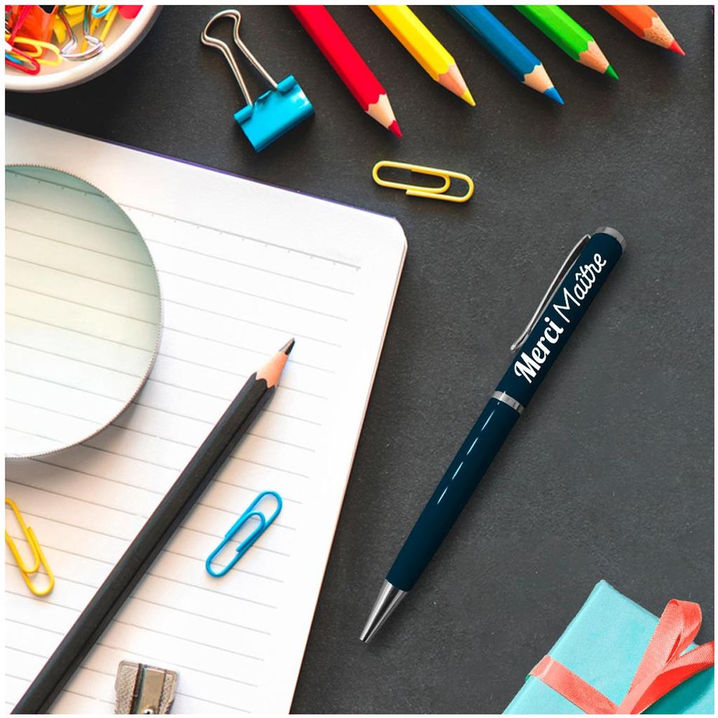 Les Trésors De Lily [A3351] - 'Maitre' tasarımcı kalem mavi (Teşekkürler Usta) - 14 cm