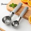 Stainless Steel Ice Cream Scoop with Trigger, Easy Release Hard Clean Kitchen Gadget Dough Scooper, Professional Utensil for Yogurt Gelatos And Baking