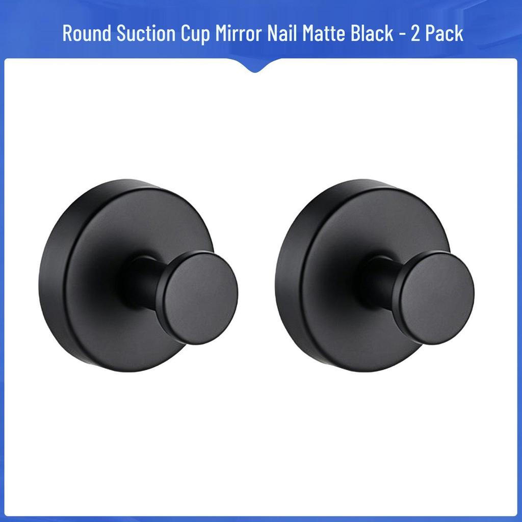 Stainless Steel No-Drill Suction Cup Hook for Kitchen & Bathroom