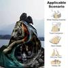 1pc The Dual Nature of Tigers In Water and Fire Blanket, Soft Warms, Living Room, Travel, Camping, Car Blankets, Beach