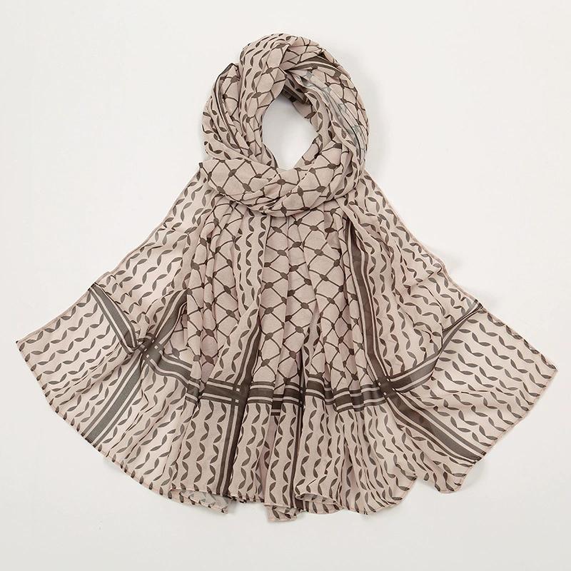 Printed Chiffon Headscarf Arabian Scarf Middle East Dubai Turkey Palestinian Hijab Scarves