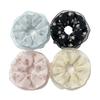 Elegant Pleated Hair Ties Intricate Floral Design Hair Rope Fresh Floral Hair Ring  Summer Season