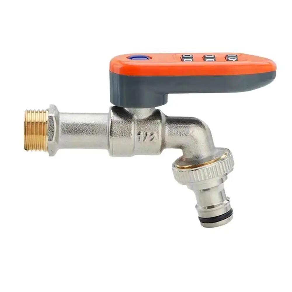 Kreatives Metall-Zahlenschloss Wasserhahn Diebstahlschutz 1/2 Zoll Gewinde Hähne Passwortschloss Sicherheitsschloss Gartenwasserhahn Öffentliche Plätze