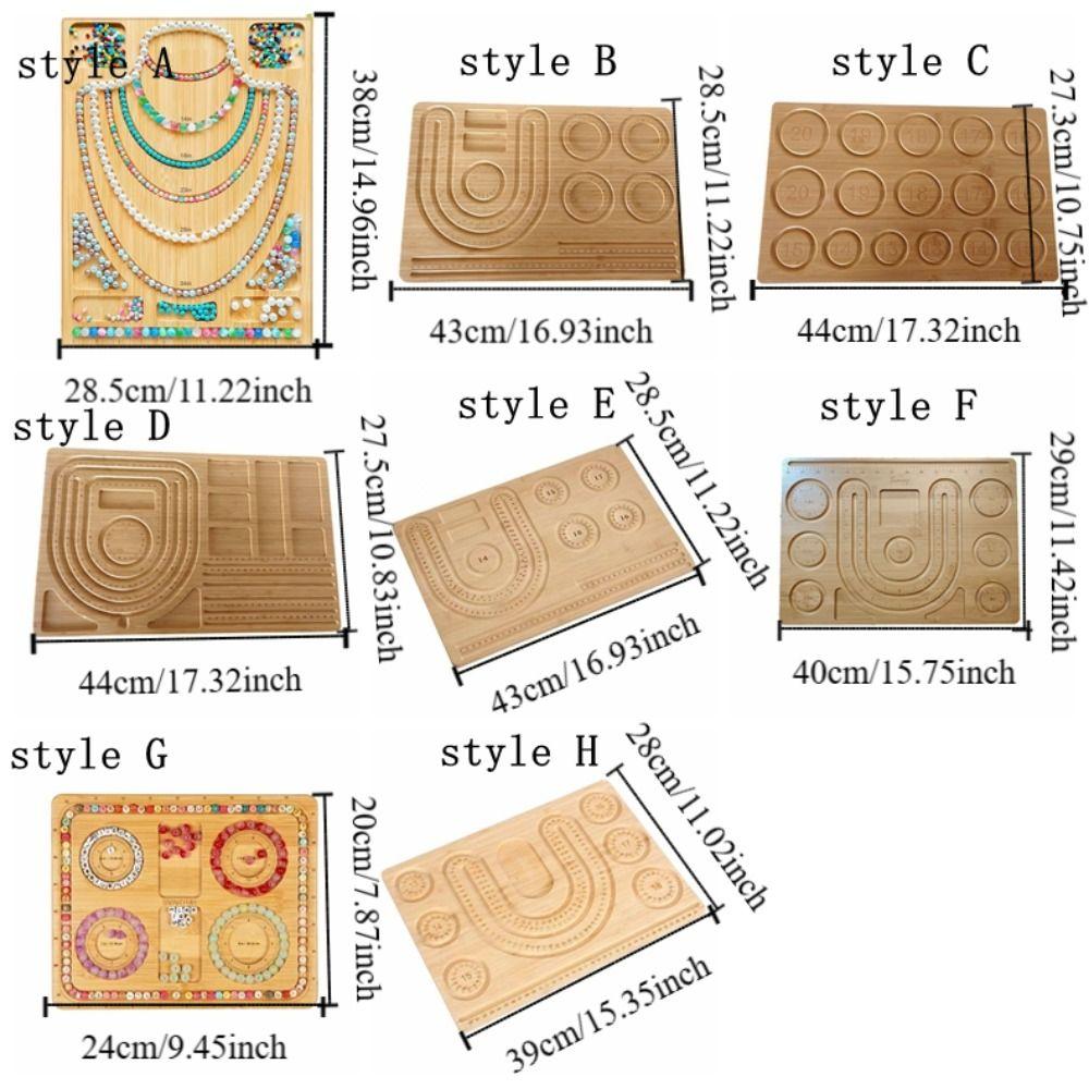 Wooden Beading Mats Trays Fashion Jewelry Making Tray Funny Bracelet Beading Boards Home