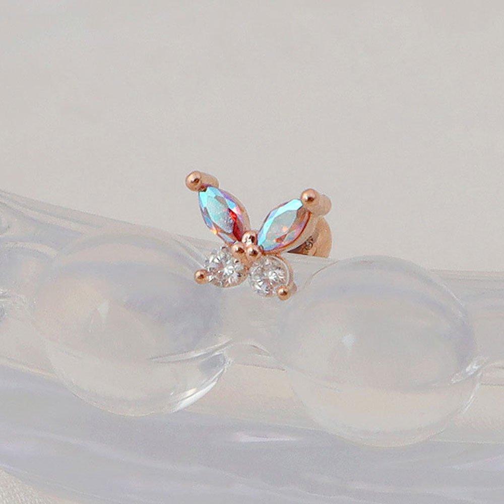 [1+1] 14K Gold-Filled Pin Aurora Fly Piercing (Single Side Sold)