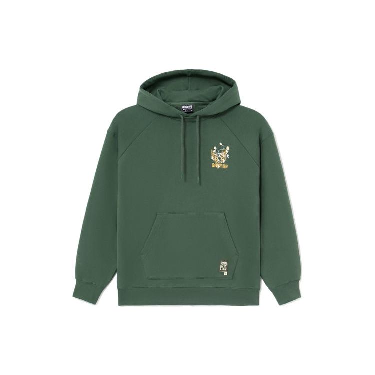 Li Ning Badfive Sweatshirt Unisex Estate Green Couple's AWDS129-4
