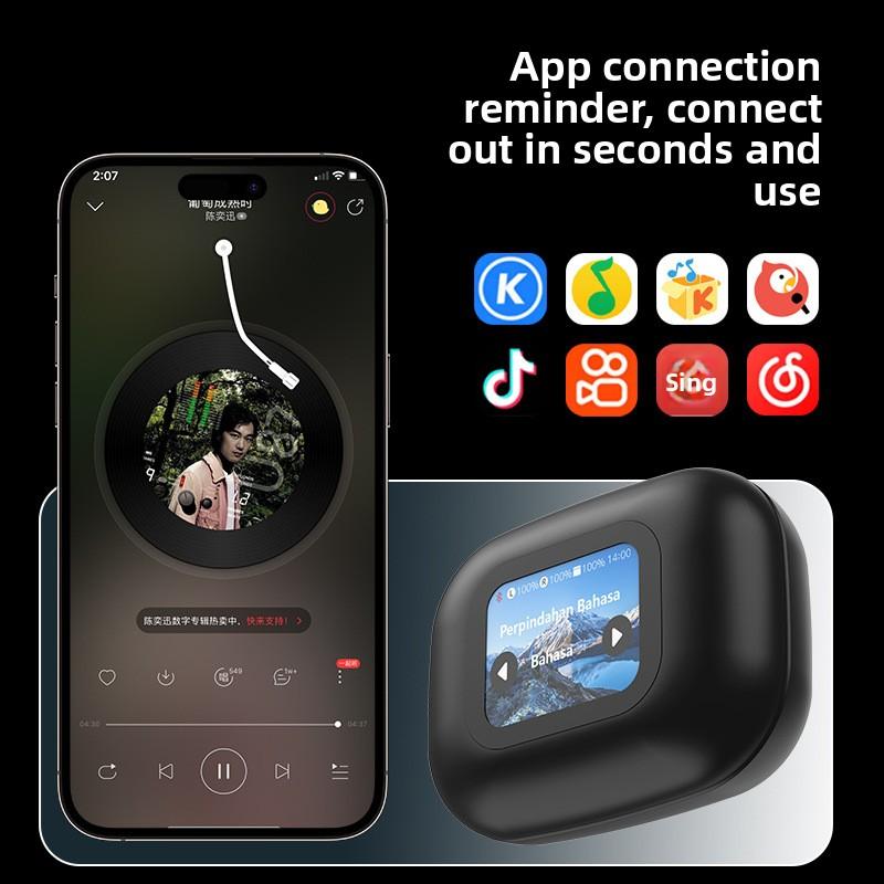 New AI Translation Bluetooth Headset True Wireless Sports Long Battery Life High-end Ear Hanging Type