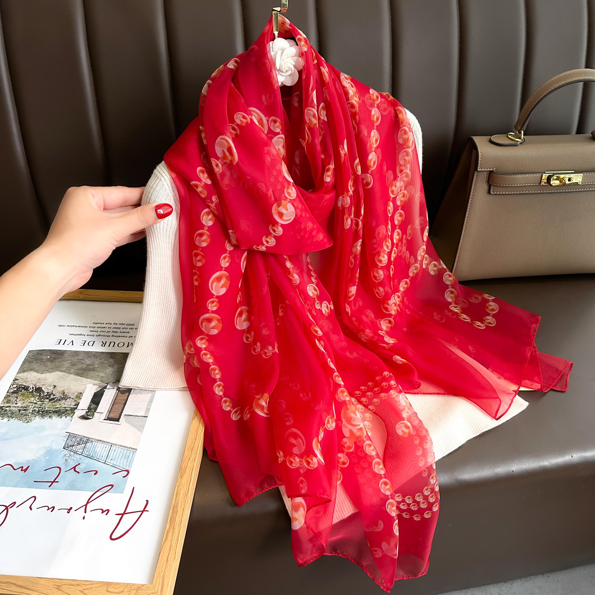 

Silk Beach Stoles Women Hijab Scarf Soft Shawl Wraps Ladies Scarves Foulard Beach Sunscreen Female Large Bandana Echarpe