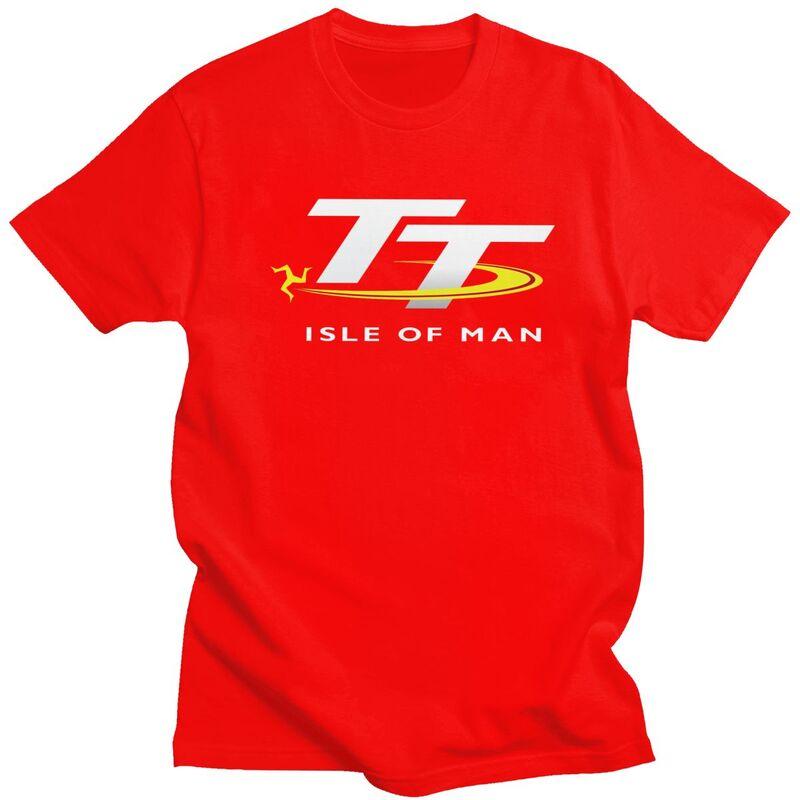 Custom Motorcycle Sport Isle Of Man TT Races T Shirt Men Tshirt Streetwear Tee 100 Cotton Oversized Tshirts Merch