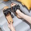 Fashion Cow Leather Sandals 2025 New Women's Slippers Bow Large Size 35-43 Beef Tendon Sole Soft Sole Geunine Leather Slippers