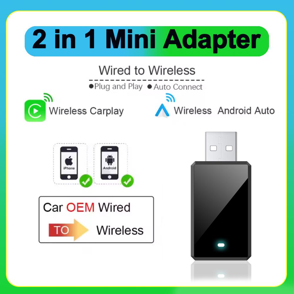 

НОВЫЙ Беспроводной Carplay Бокс Android Auto Plug And Play 2 В 1 Применим для Преобразования Оригинального Проводного Carplay Автомобиля в Беспроводной