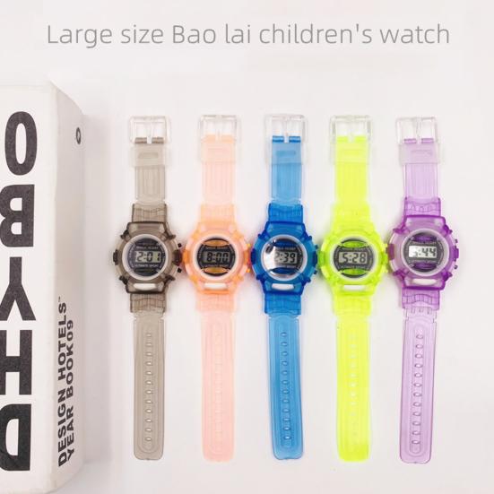 Reloj Digital Resistente a los Golpes Fácil Lectura Esfera Redonda Anti-desvanecimiento Reloj de Pulsera Preciso para Niños