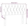 VidaXL Tête de Lit Meuble de Chambre à Coucher Accessoire de Lit Simple Tête de Cadre de Lit Intérieur Rose 100x7x78/88 cm 346339