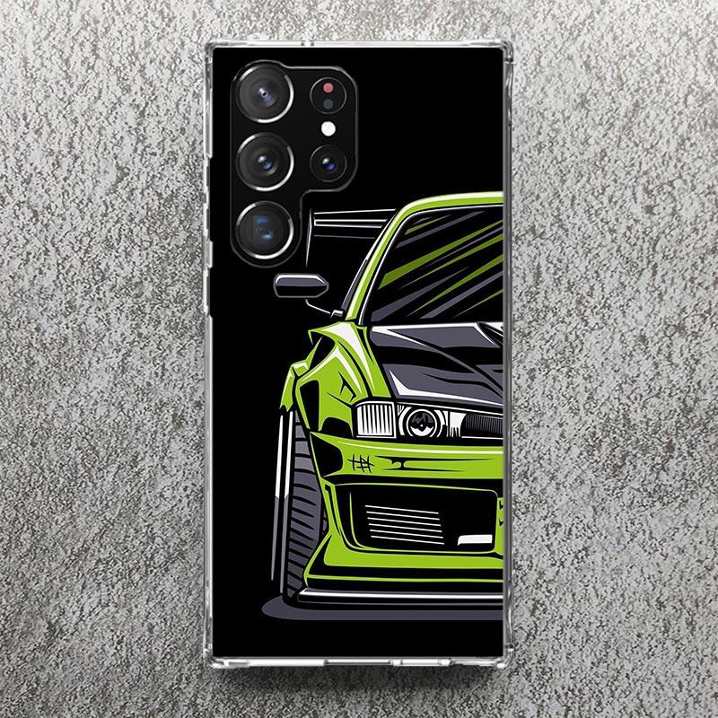 JDM Tokyo Drift Sports Car Male Men Phone Case For Samsung Galaxy S25 S24 S23 Ultra S22 Plus S21 S20 FE S10 + S25Ultra S24U Soft