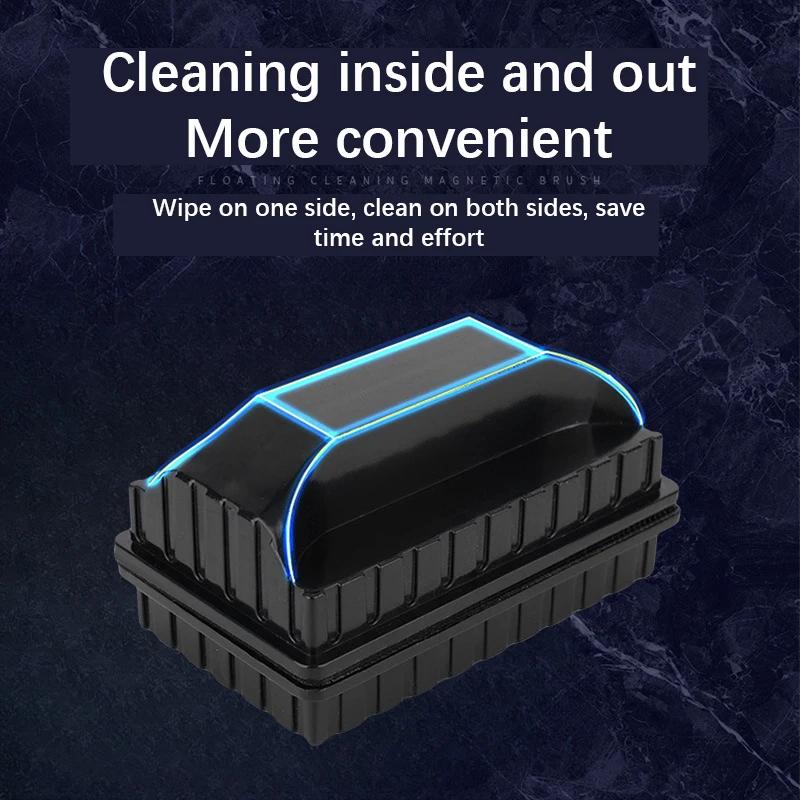 New Magnetic Brush Cleaning Tool Strong Suction Glazing Scrub Easy To Cleaning Double Sided Fish Tank Aquarium Tank Scrubber