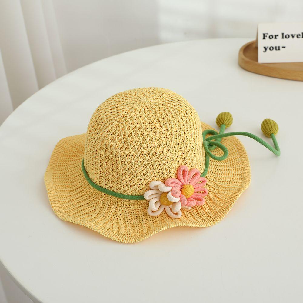 Hatt Sommer Tynn Solskjerm Stråhatt Fiskerhatt Jente Søt Prinsesse Bassenghatt Solhatt