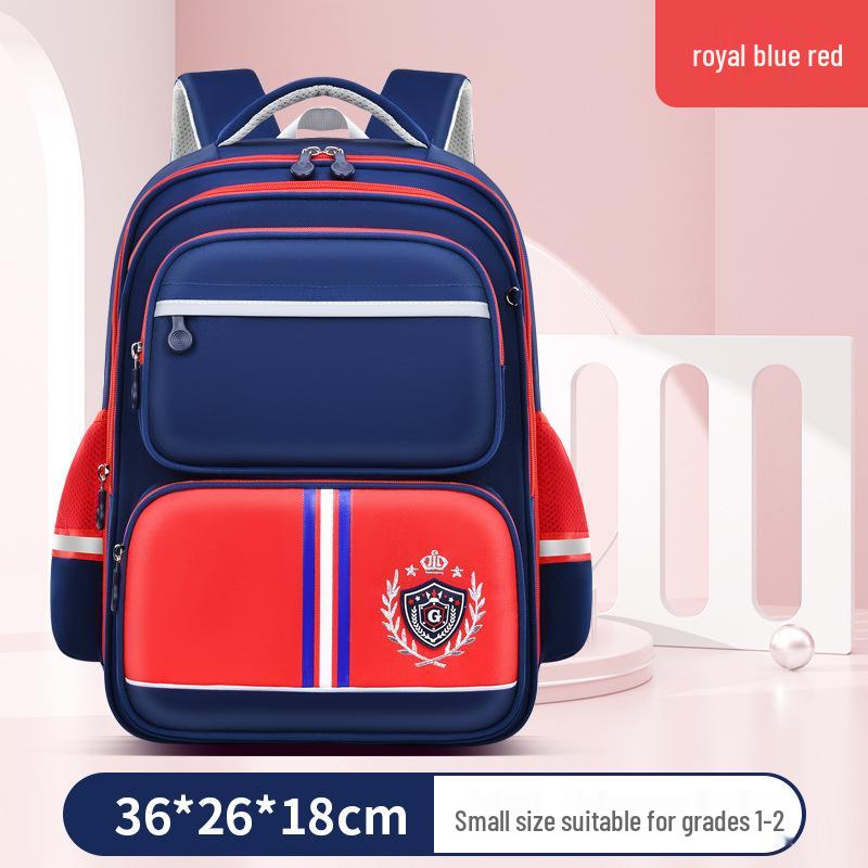 Lightweight Waterproof Backpack with Spine Protection for Kids Ages 6-12, Suitable for Grades 1-6