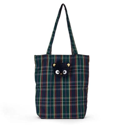 Sanrio CHOCOCAT Mascot Tote Bag ( Tartan ) Japan NEW Sanrio Characters