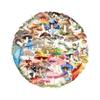 W89C 50Counts Mushroom Decorative Sticker for Scrapbooking Water Bottle Phone Case