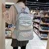 Schoolbag Korean Contrasting Color Polka Dots Large Capacity Junior High School Students Campus Commuting Schoolbag Fashion Trend Women's Wear-