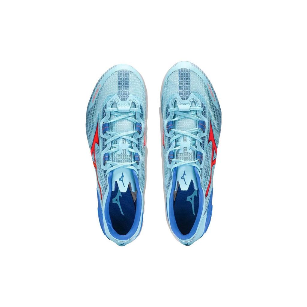 Mizuno Laser X Laser Next 3 Spikes Shoes Durable Breathable Low Top Running Shoes Unisex Sneakers Blue Orange U1GA230301