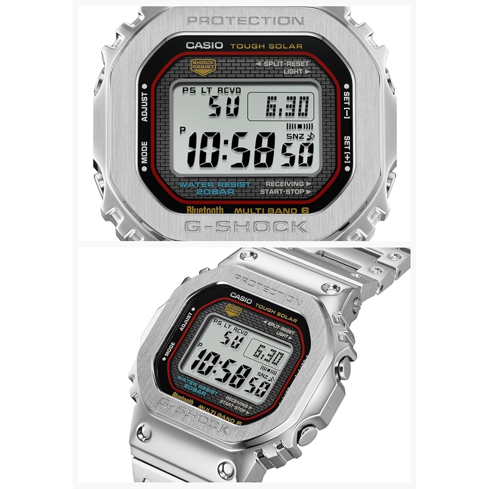 Casio G-Shock GMW-B5000D-1CJF Bluetooth Full Metal Solar Watch Men's Silver