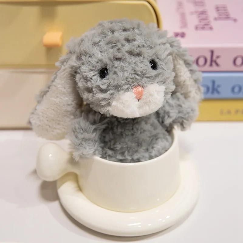 Kawaii Small Rabbit Plush Pendant Toy Stuffed Toy Bunny Doll Babies Sleeping Companion Plush Doll Children's Gifts