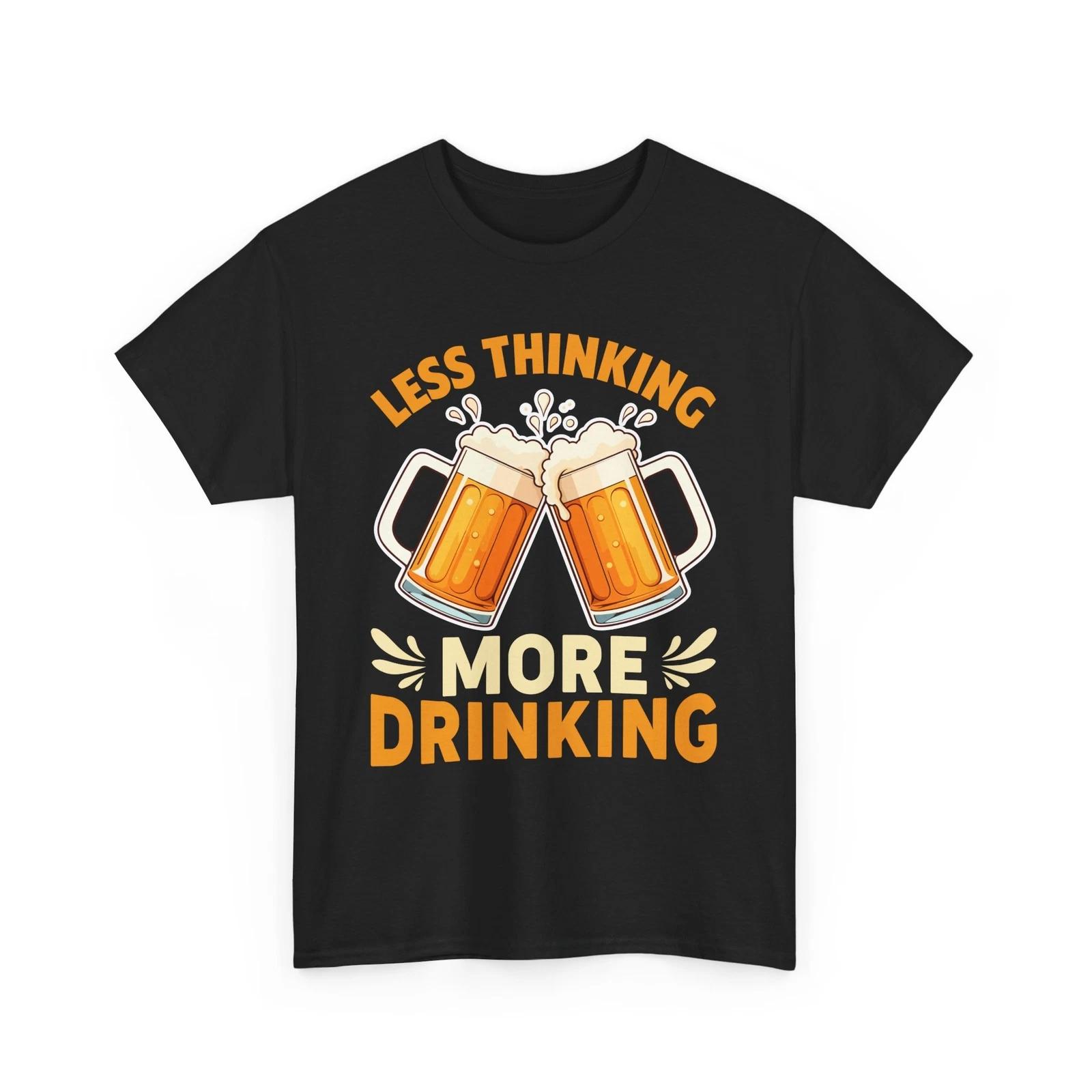 Beer Drinking T-Shirt | Funny Beer Shirt | Beer T-Shirt - More drinking S
