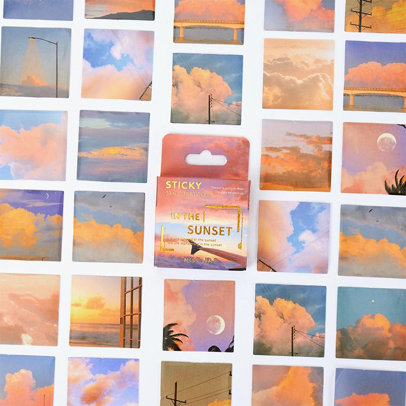 Journamm 46pcs Cute Bear Kawaii Creative Mini Sticker Decoration Diy Ablum Diary Scrapbooking Label Sticker Stationery Supplies