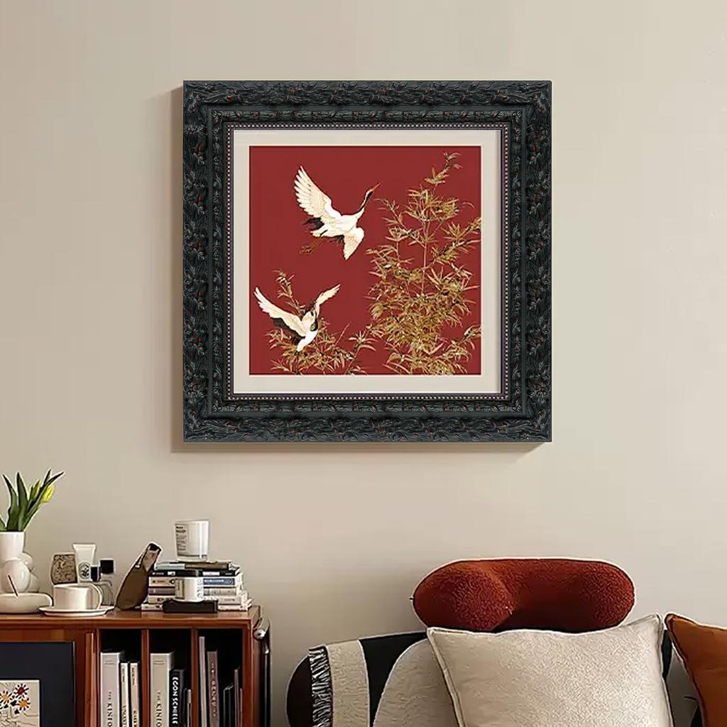 High Quality Custom Modern Handmade Eco-Friendly Solid Wood Photo Frame Classic Black Art Carve for Wall Hanging Decor