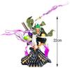 One Piece Figure 22cm Roronoa Zoro Roof Sauron Three-Knife Fighting Skill Anime Action Model Decorations PVC Toys Birthday Gifts