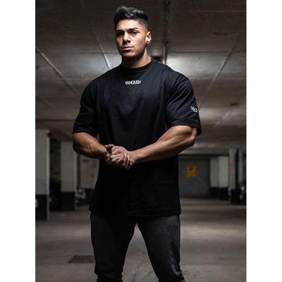 New Summer New Arrival Tops Fitness T-shirt Men's Muscle Fashion Brothers Loose Half Sleeve Casual Sports Short Sleeve Cotton