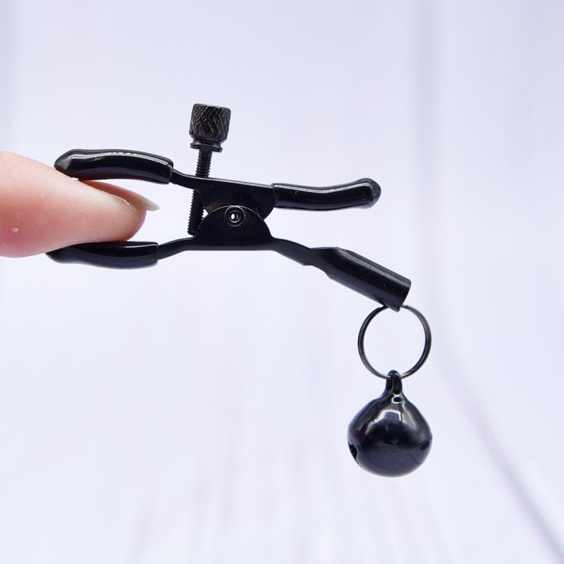 Sensual Bell Pendant Nipple Clamps for SM Training, Breast Massage, and Clitoral Play.