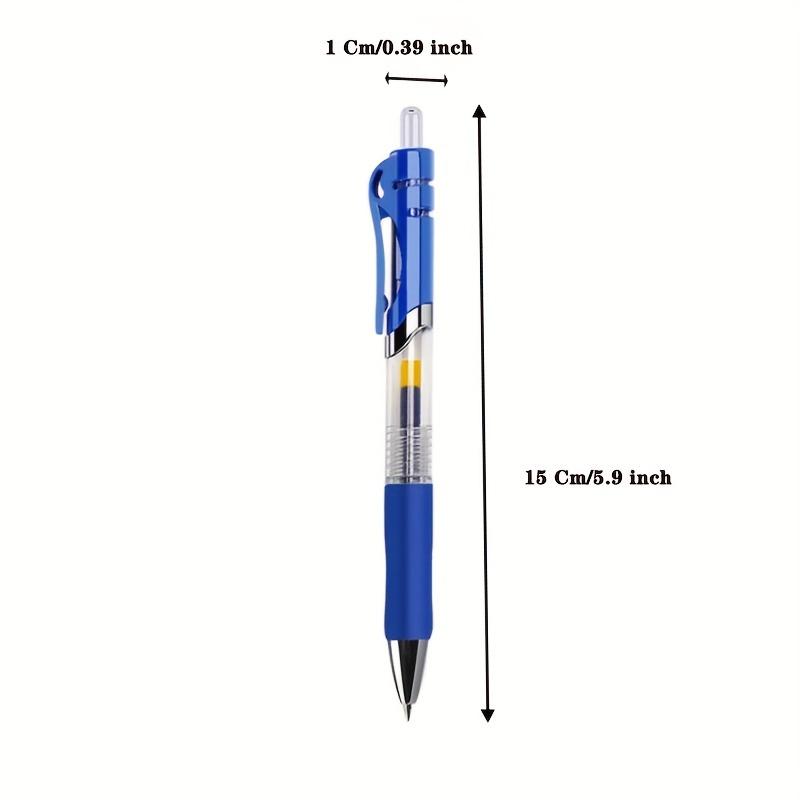 6pcs Retractable Ballpoint Pens, 0.5mm Medium Point, Carbon 0.5mm Lead, Large Capacity, Upright Position, Stationery Supplies