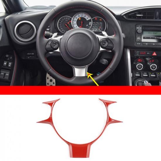ABS Red Steering Wheel Trims Cover For Toyota 86 Subaru BRZ 17-21