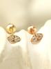 Minimalpiercing 14K Ultra Mini Double Cubic Piercing Earrings