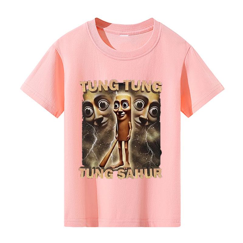 Tung Sahur Graphic Printed T-Shirt Men Summer Casual Loose Fashion Funny Round Neck Short Sleeve Tops Clothing T-shirt Unisex