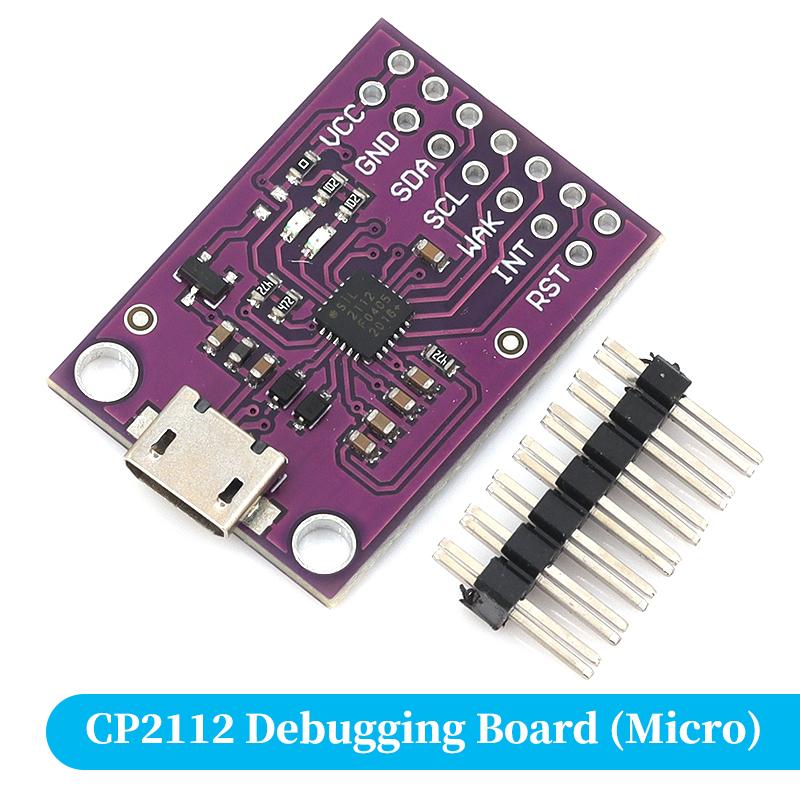 1pcs MCU-2112 CP2112 Debug Board USB 2.0 To SMBus I2C Communication Module With Type-C Interface