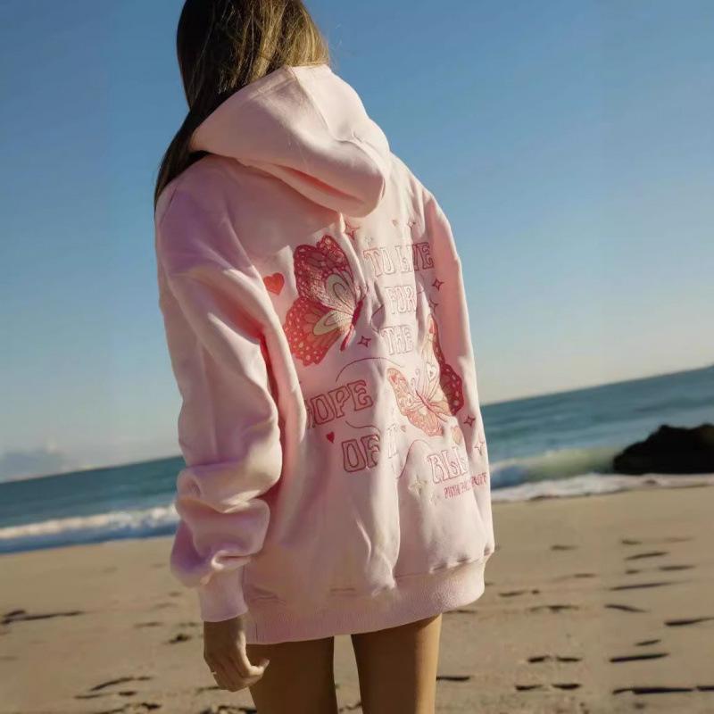 Hopeful Dreams Drop Shoulder Ribbed Hoodie