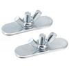 2PCS Stainless Steel Sealing Plate and Butterfly Turnbuckle for Mobile Air Conditioner Suitable for Casement Fixings
