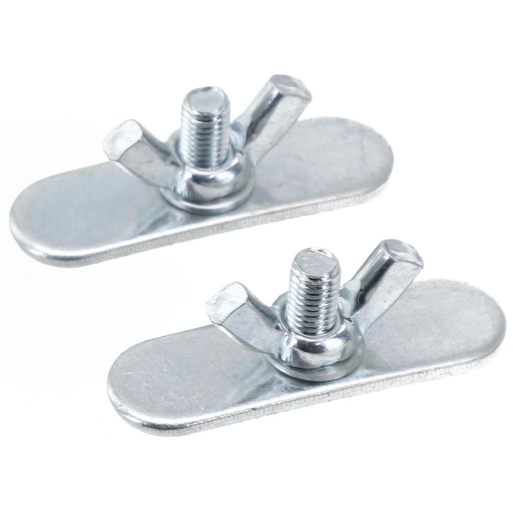 2PCS Stainless Steel Sealing Plate and Butterfly Turnbuckle for Mobile Air Conditioner Suitable for Casement Fixings