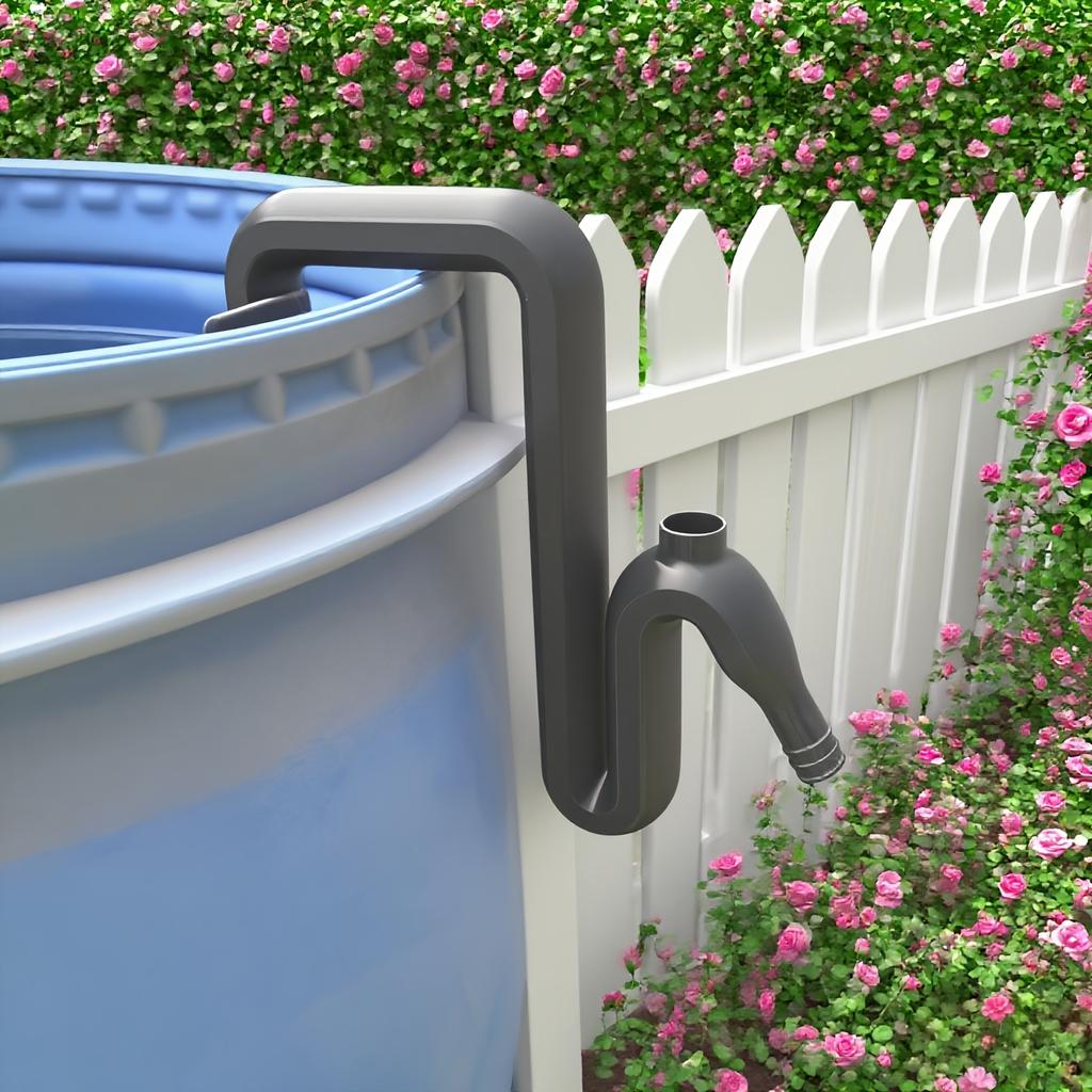 Soluzione per Tubo di Trasferimento e Troppopieno Acqua Piovana 1/2/4 Pezzi - Kit Tubo Sifone Autoadescante per Drenaggio e Riempimento Automatico Facile