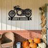 Personalized Motorcycle Metal Sign: Custom Motorcycle Rider Biker Name Sign, Workshop Decor