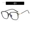 Square Black Leopard Frame Classic Fashion Clear Blue Light Blocking Glasses For Daily computer gafas mujer