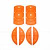 2PCS Round Planter Insert 13 Inch Plastic Plant Pot Filler Insert with Drainage Holes for Gardening Orange