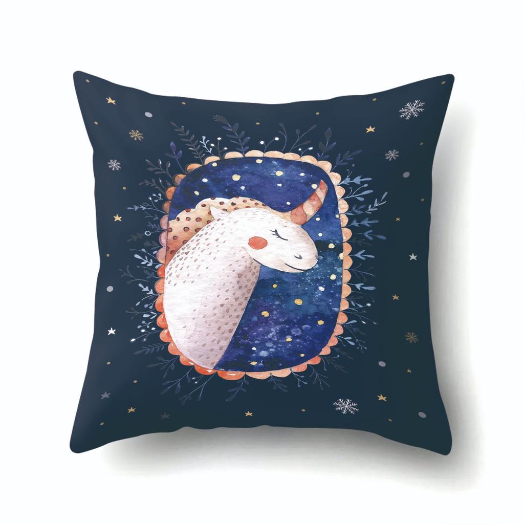 Unicorn Cute Cactus Polyester Pillow Cover Cushion